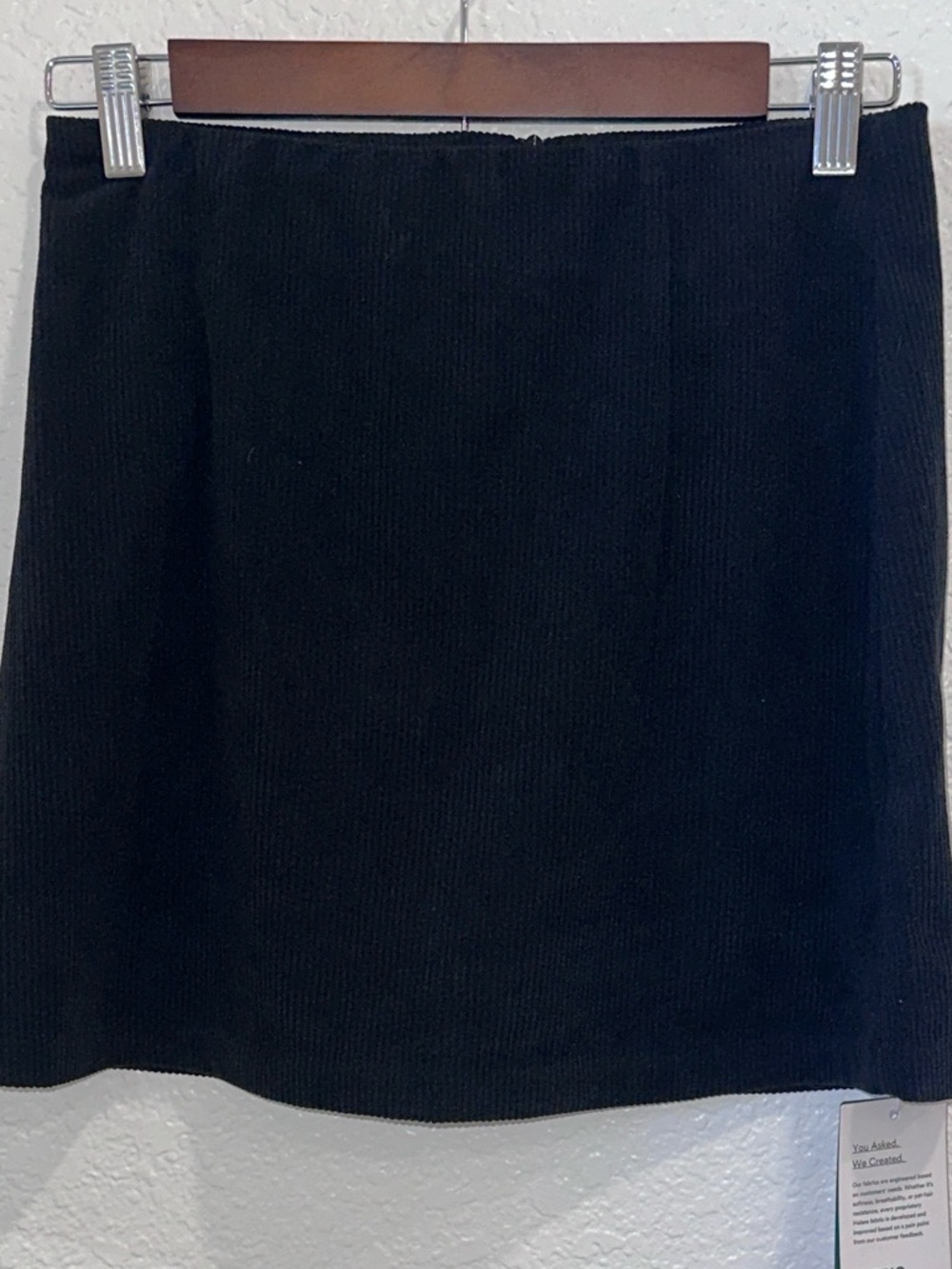 Halara Mini Skort Black Corduroy High Rise womens size Small - Picture 6 of 9